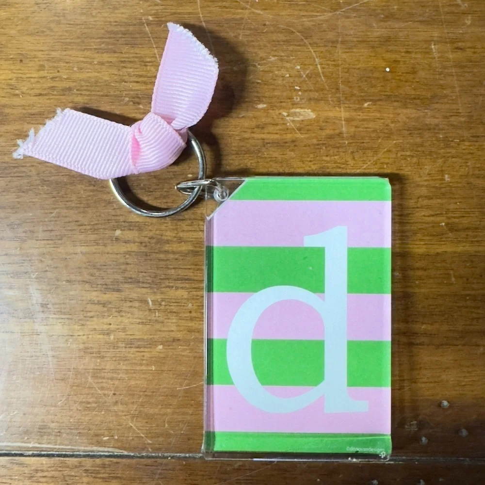 Monogram D Keychain
